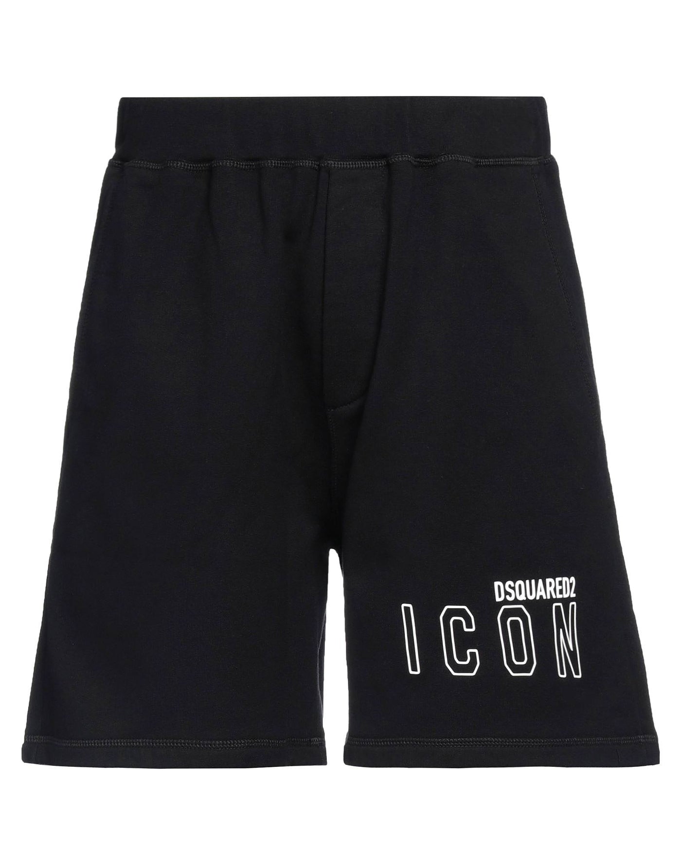 Dsquared2 – Schwarze Shorts mit Icon-Umriss-Print