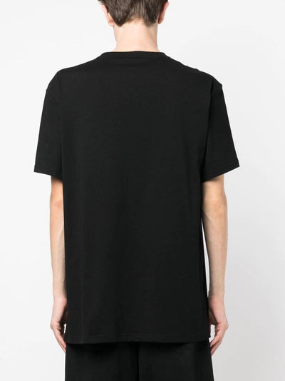 Alexander McQueen – Schwarzes T-Shirt mit Spray Crush-Logoprint