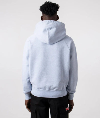 Ami Paris – Ami de Coeur – Kapuzenpullover mit Herzlogo in Hellblau