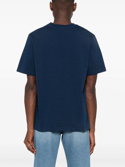 Casablanca – T-Shirt mit „La Medaille“-Print in Marineblau