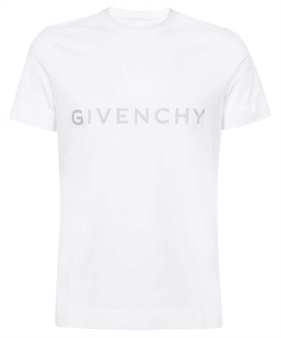 Givenchy – Reflektierendes Slim-Fit-T-Shirt in Weiß 