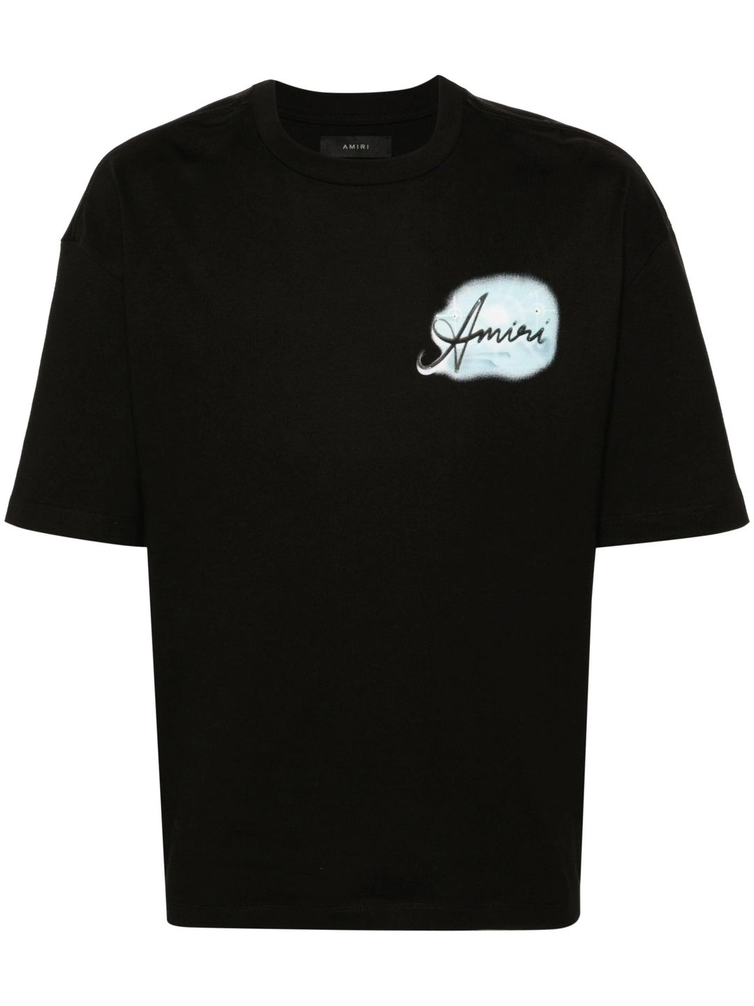 Amiri – Paradise – Airbrush-Übergroßes T-Shirt in Schwarz