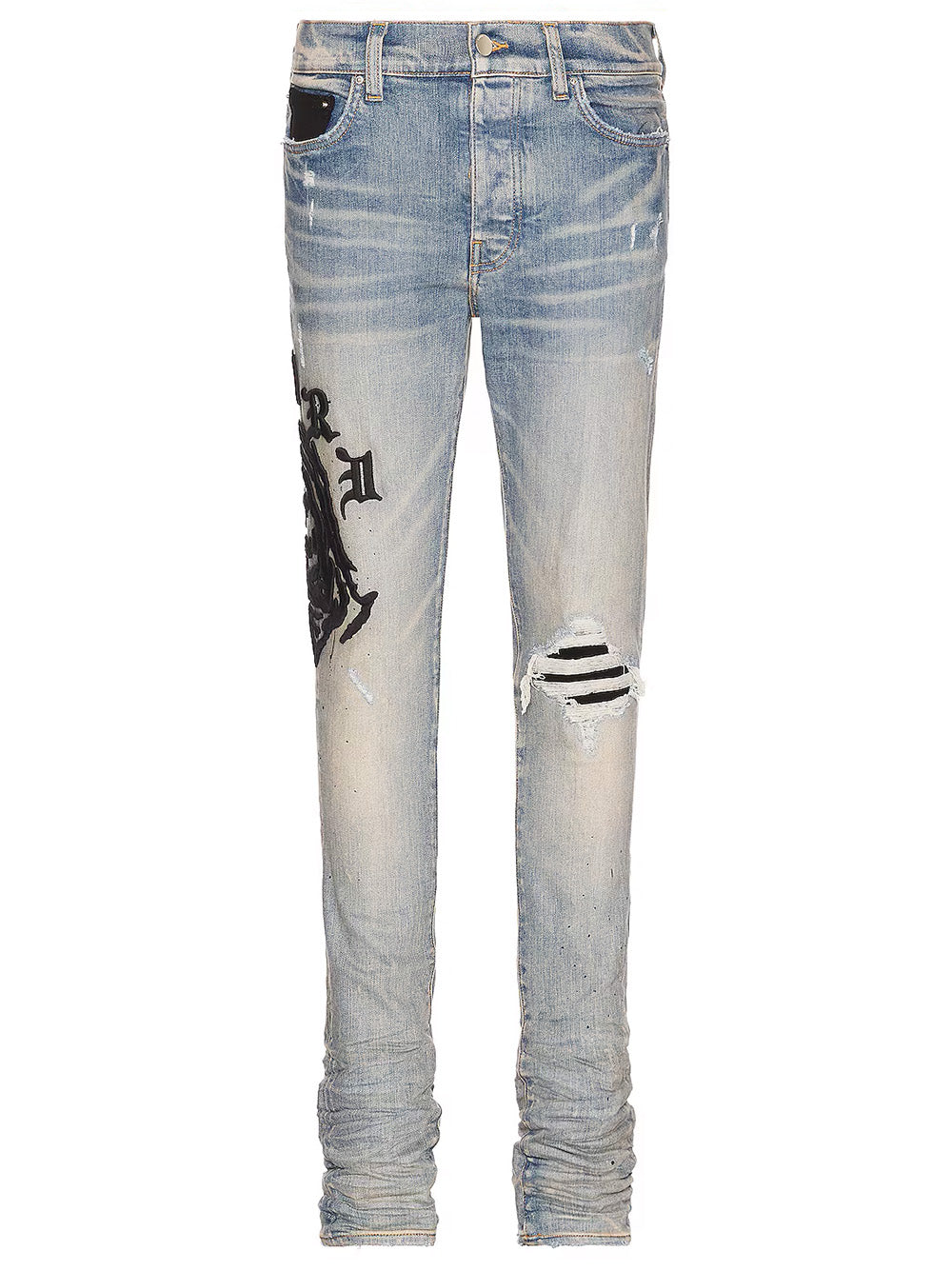 Amiri – Wes Lang – Jeans mit Reaper-Logo in Clay Indigoblau