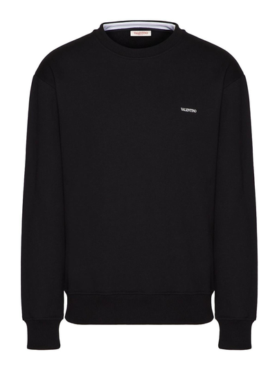 Valentino Garavani – Schwarzes Sweatshirt mit Logo-Print