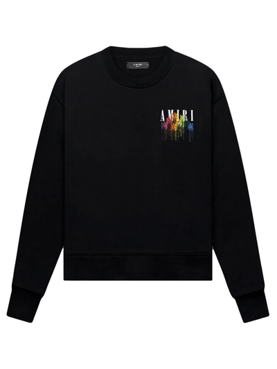 Amiri – MA – Schwarzes Sweatshirt mit Tropfcollage