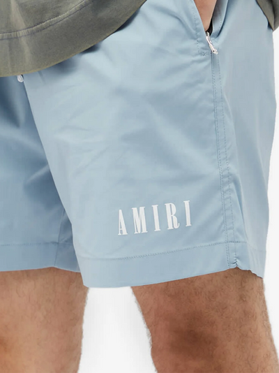 Amiri – Core – Blaue Badeshorts mit Logo
