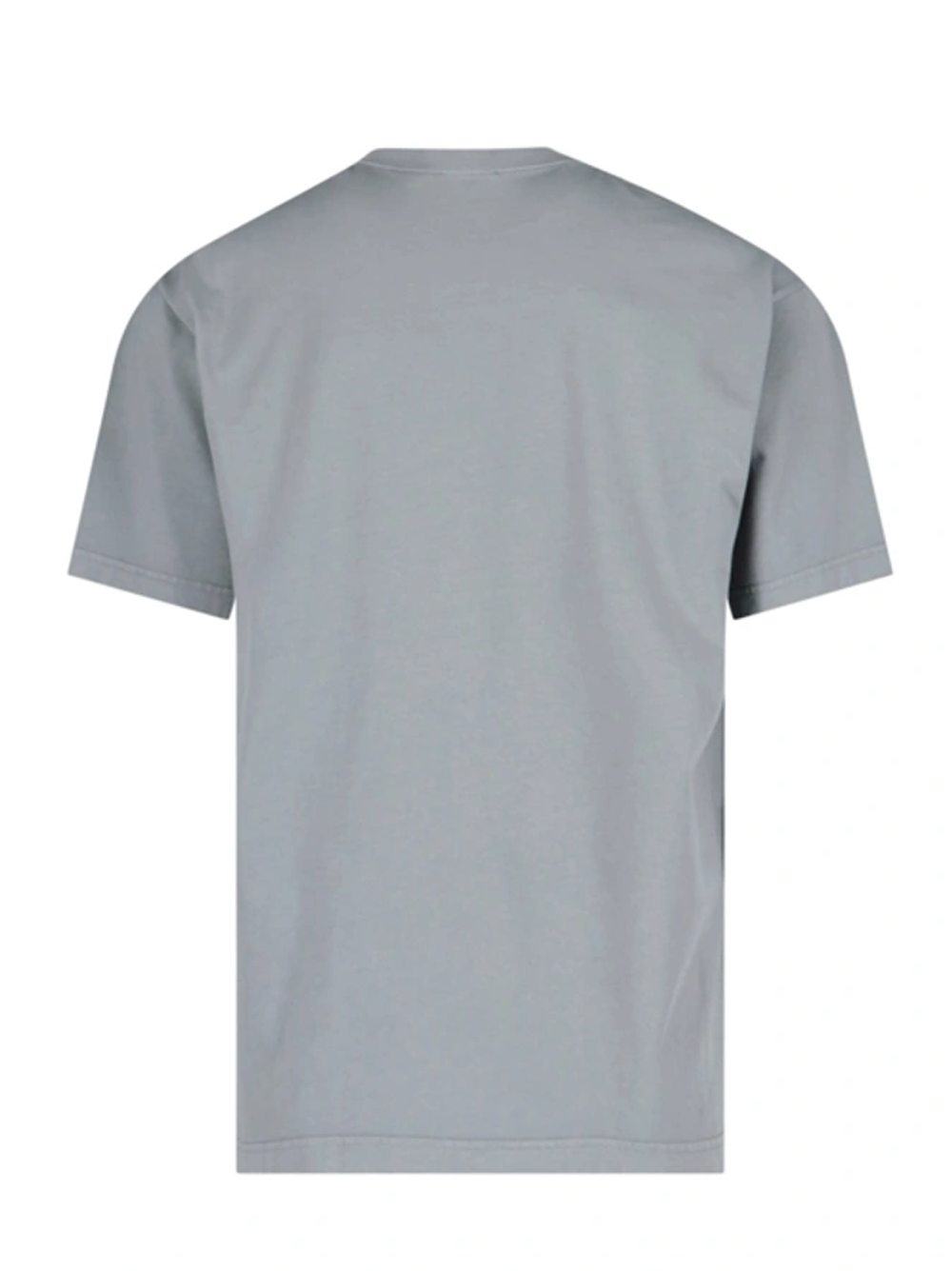 Balenciaga – Oversize-T-Shirt mit aufgesticktem BB-Logo in Grau