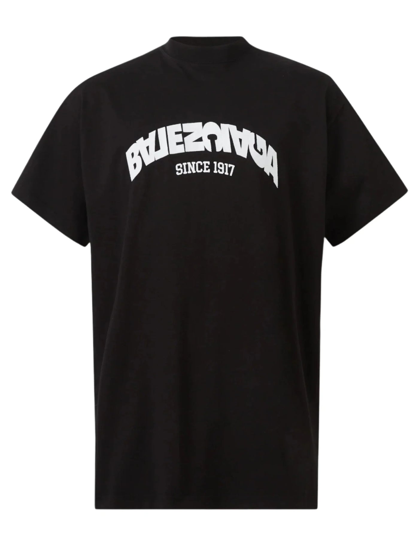 Balenciaga T-Shirt mit Back Flip-Logo in Schwarz
