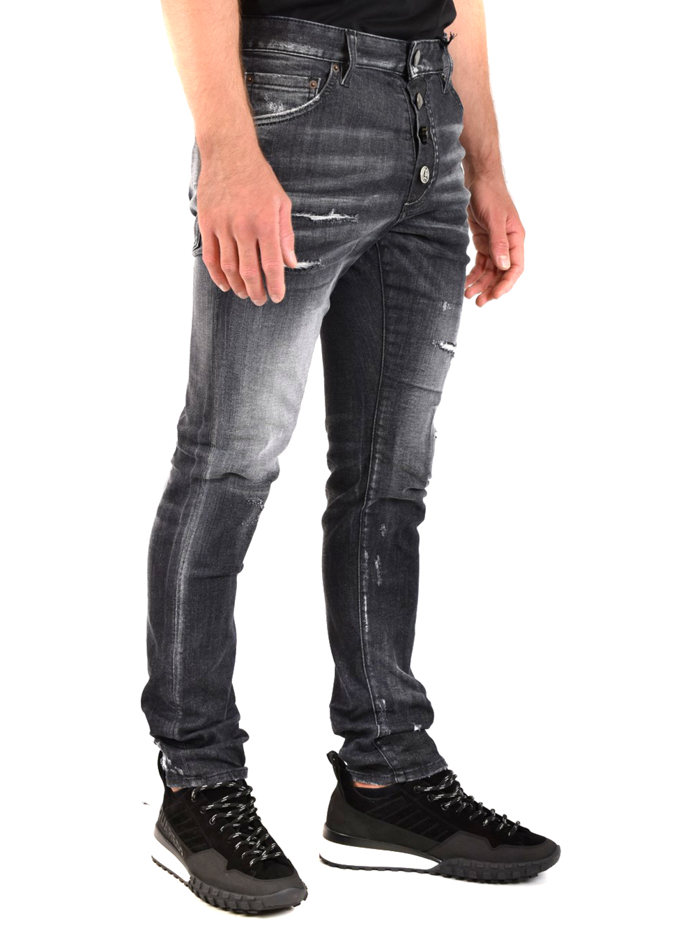 Dsquared2 – Cool Guy – Schwarze Jeans mit verblasstem Effekt