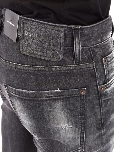 Dsquared2 – Cool Guy – Schwarze Jeans mit verblasstem Effekt