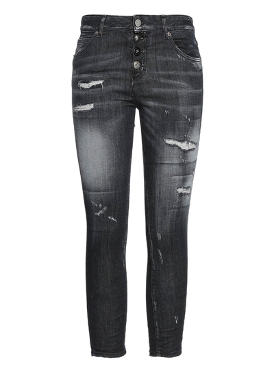 Dsquared2 – Cool Guy – Schwarze Jeans mit verblasstem Effekt