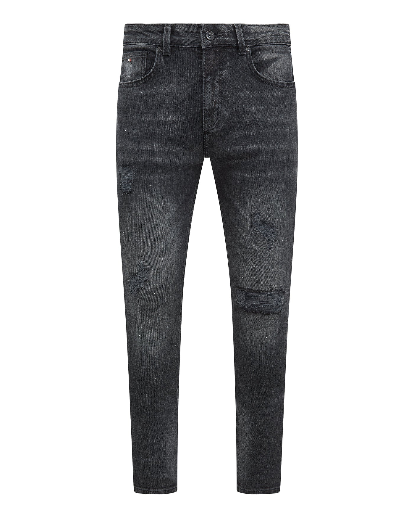 Magiri „Marseille“ zerrissene Jeans in Schwarz