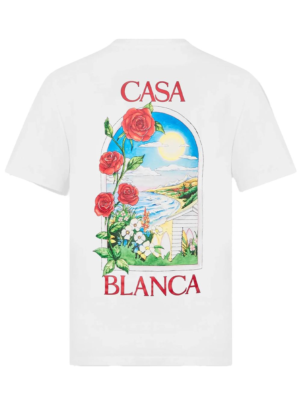 Casablanca – Weißes T-Shirt mit LA Days-Print