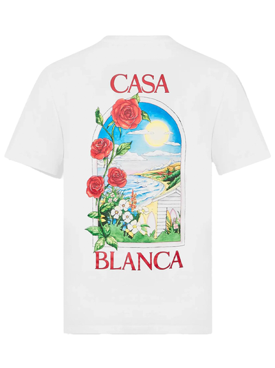 Casablanca – Weißes T-Shirt mit LA Days-Print