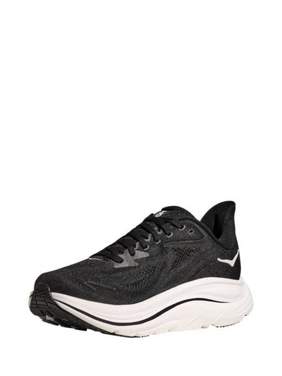 Hoka „Clifton 10“ Sneaker in Schwarz und Weiß