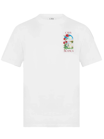 Casablanca – Weißes T-Shirt mit LA Days-Print