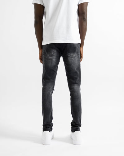 Magiri „Rouen“ zerrissene Jeans in Schwarz