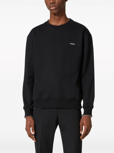 Valentino Garavani – Schwarzes Sweatshirt mit Logo-Print