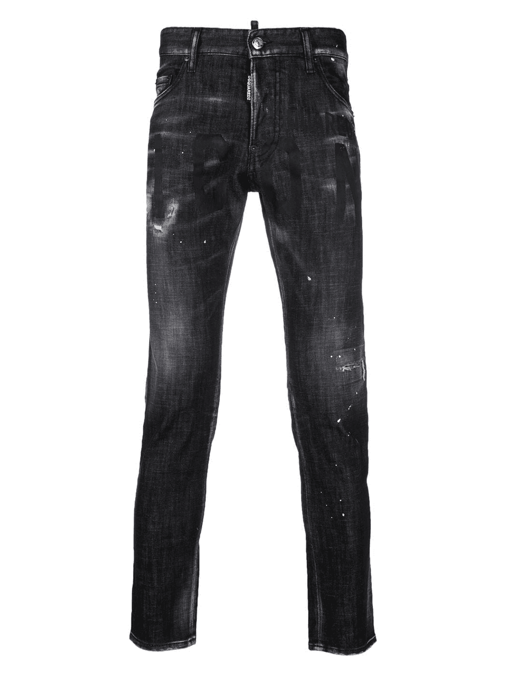 Dsquared2 – Cool Guy – Schwarze Jeans mit Icon-Print