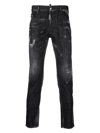 Dsquared2 – Cool Guy – Schwarze Jeans mit Icon-Print