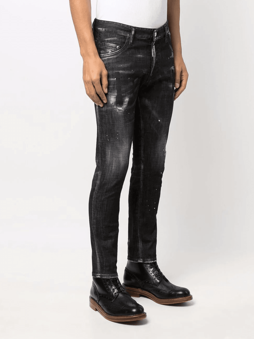 Dsquared2 – Cool Guy – Schwarze Jeans mit Icon-Print