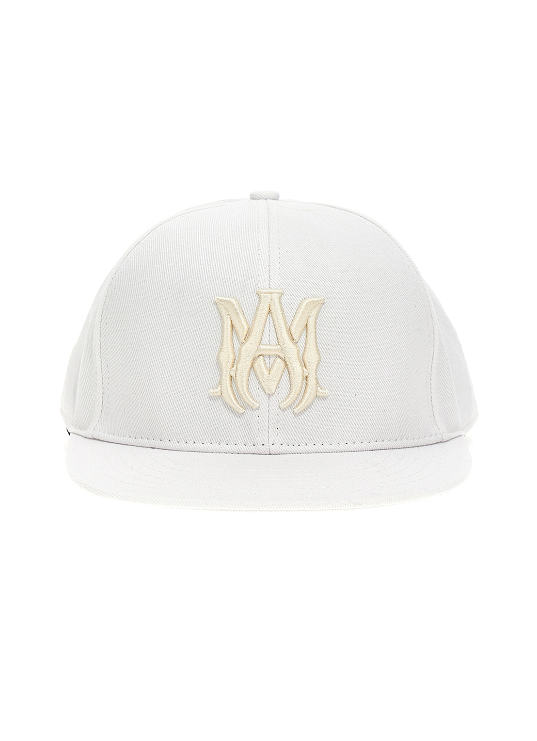 Amiri – Weiße Kappe mit MA-Logo-Stickerei