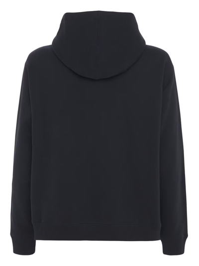 Schwarzer Kapuzenpullover mit Gucci-Originallogo-Aufdruck