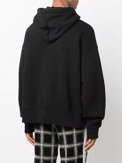 Palm Angels – Kapuzenpullover mit geschwungenem Logo in Schwarz
