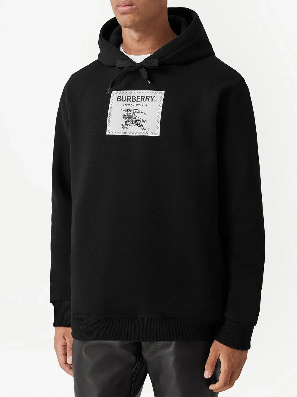 Burberry – Kapuzenpullover „Prorsum Label“ in Schwarz