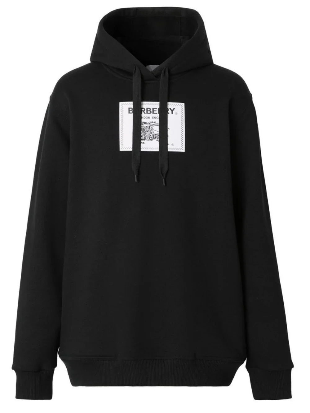 Burberry – Kapuzenpullover „Prorsum Label“ in Schwarz