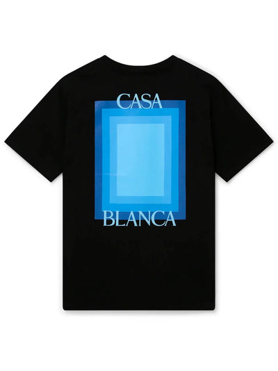 Casablanca Gradient Logo Degrade Screen T-Shirt Schwarz