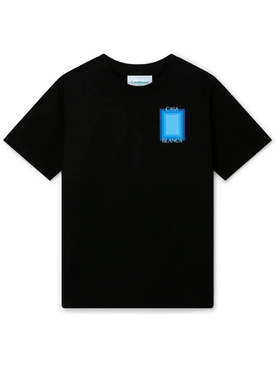 Casablanca Gradient Logo Degrade Screen T-Shirt Schwarz