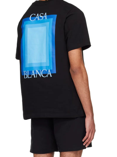 Casablanca Gradient Logo Degrade Screen T-Shirt Schwarz