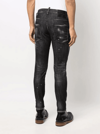 Dsquared2 – Cool Guy – Schwarze Jeans mit Icon-Print