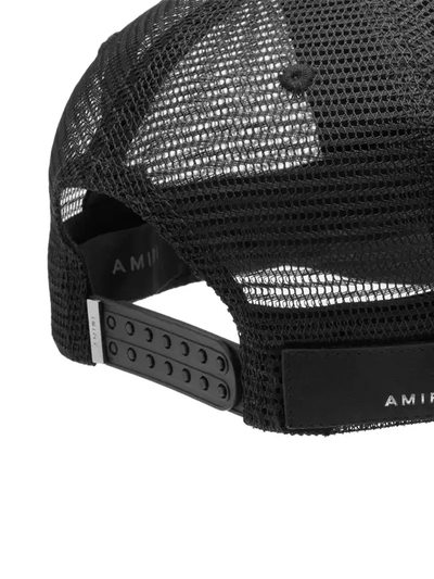 Amiri – Schwarze Kappe mit Pegasus-Stickerei