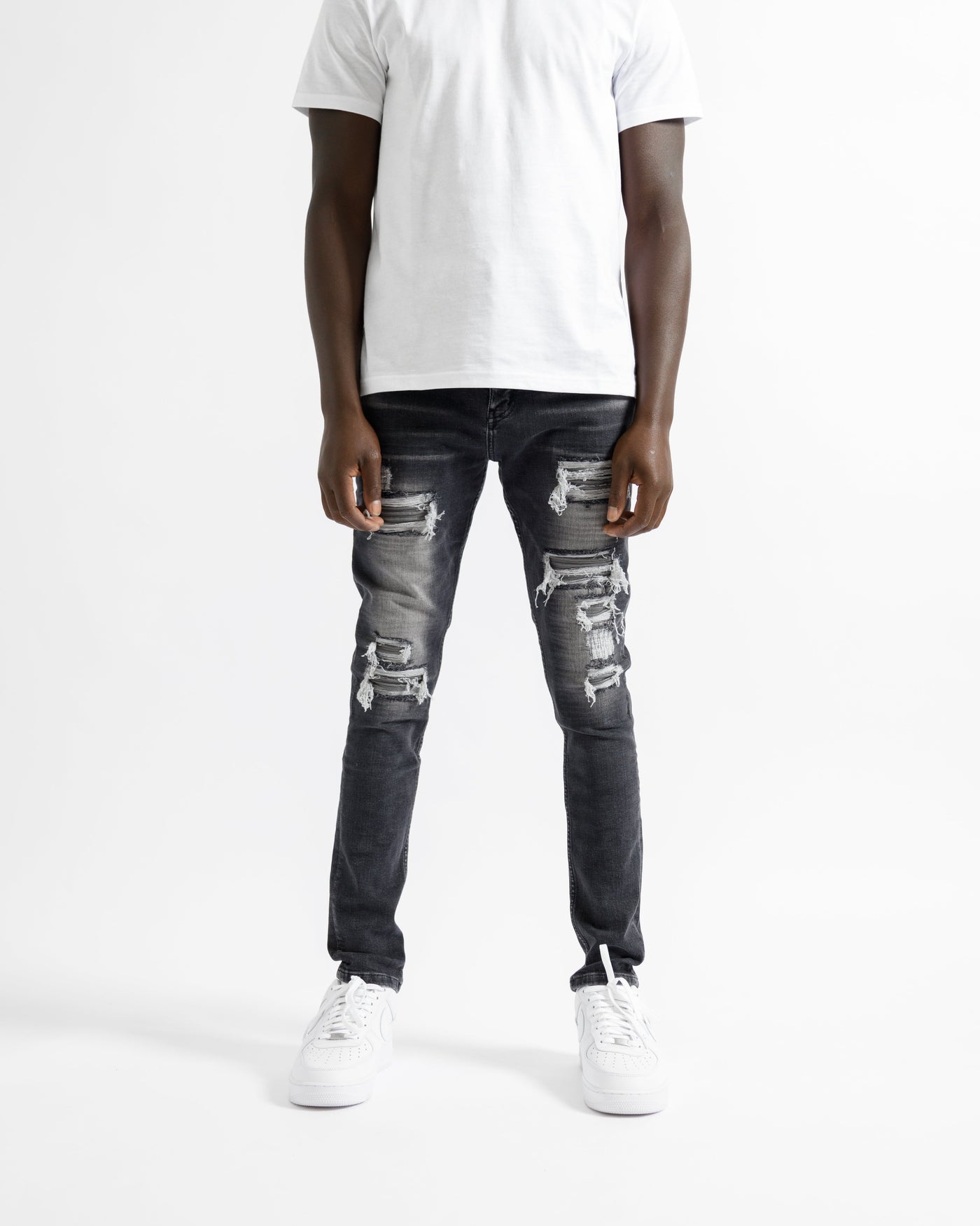 Magiri „Nanterre“ Jeans im Used-Look in Grau