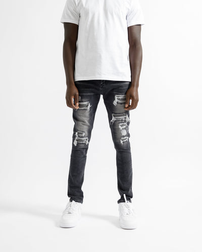Magiri „Nanterre“ Jeans im Used-Look in Grau