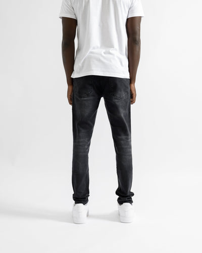 Magiri „Marseille“ zerrissene Jeans in Schwarz