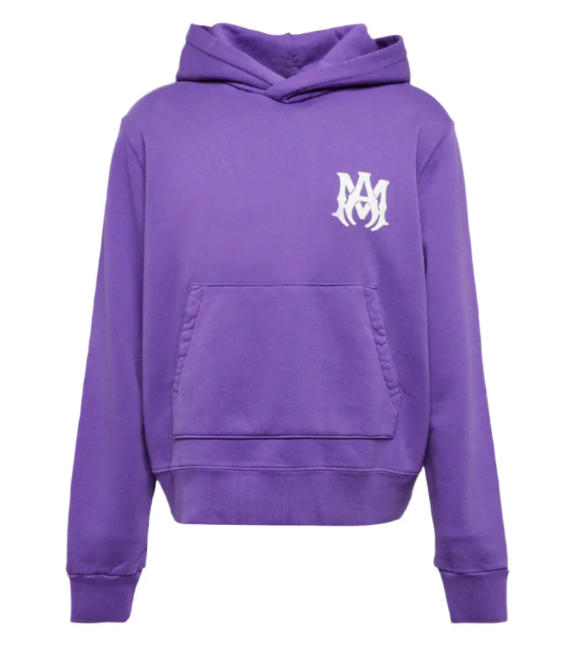 Amiri – Lilafarbener Baumwoll-Hoodie mit MA-Logo-Aufdruck