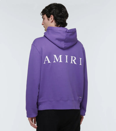 Amiri – Lilafarbener Baumwoll-Hoodie mit MA-Logo-Aufdruck
