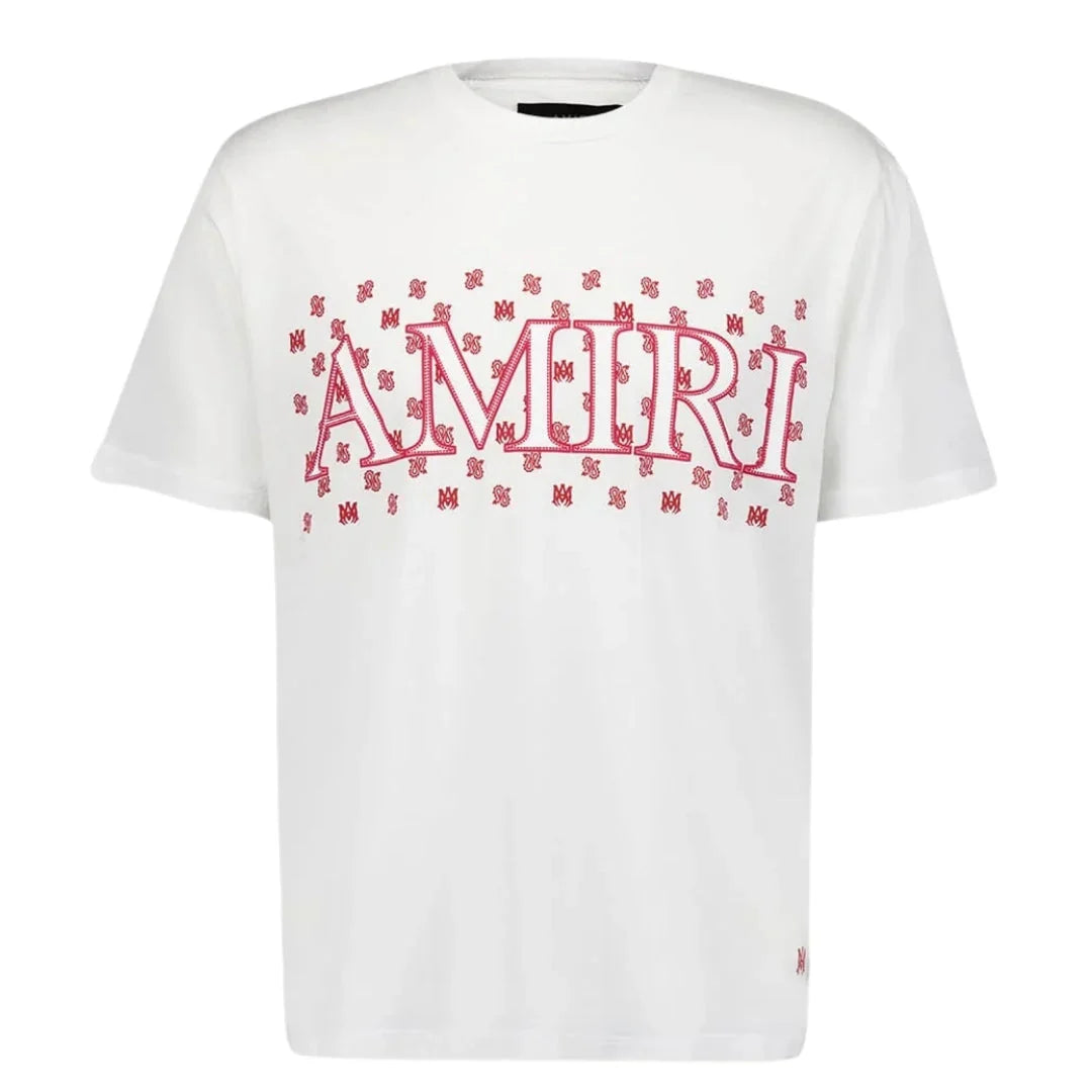 AMIRI MA T-Shirt mit Paisley-Print Weiß