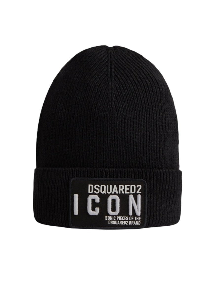 Dsquared2 – ICON-Mütze in Schwarz