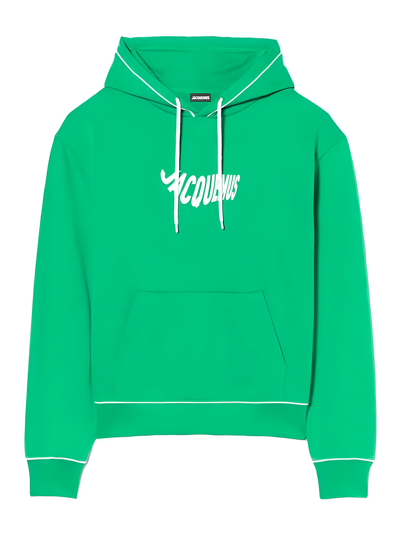Jacquemus „Le Sweatshirt Vague“-Logo-Kapuzenpullover mit Wellengrün-Print