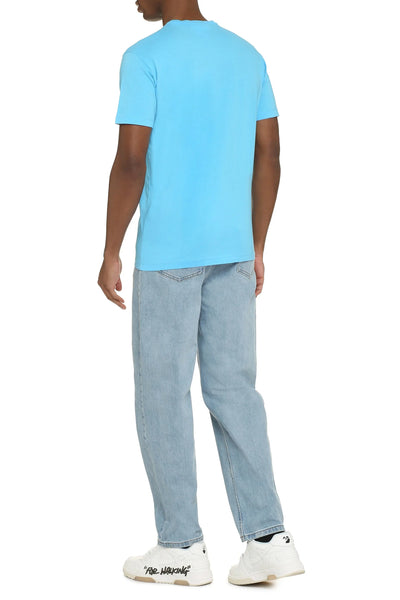 Dsquared2 – T-Shirt mit Icon-Print in Blau