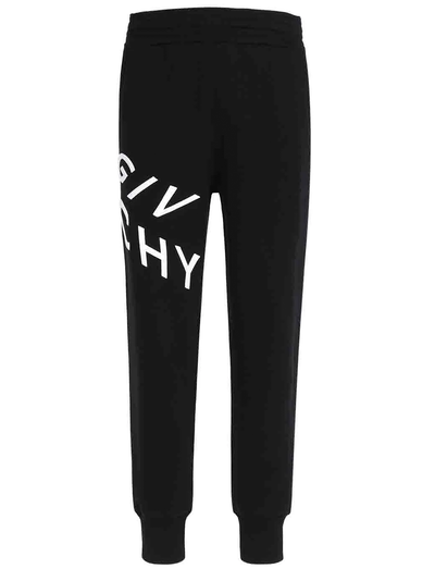 Givenchy – Refracted – Schwarze Jogginghose mit gesticktem Logo