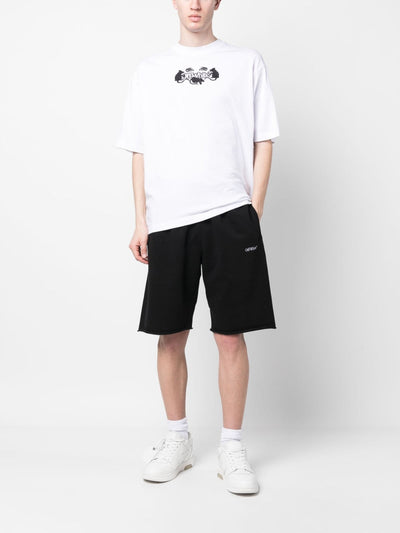 Off-White Scrubber Diag Shorts Schwarz