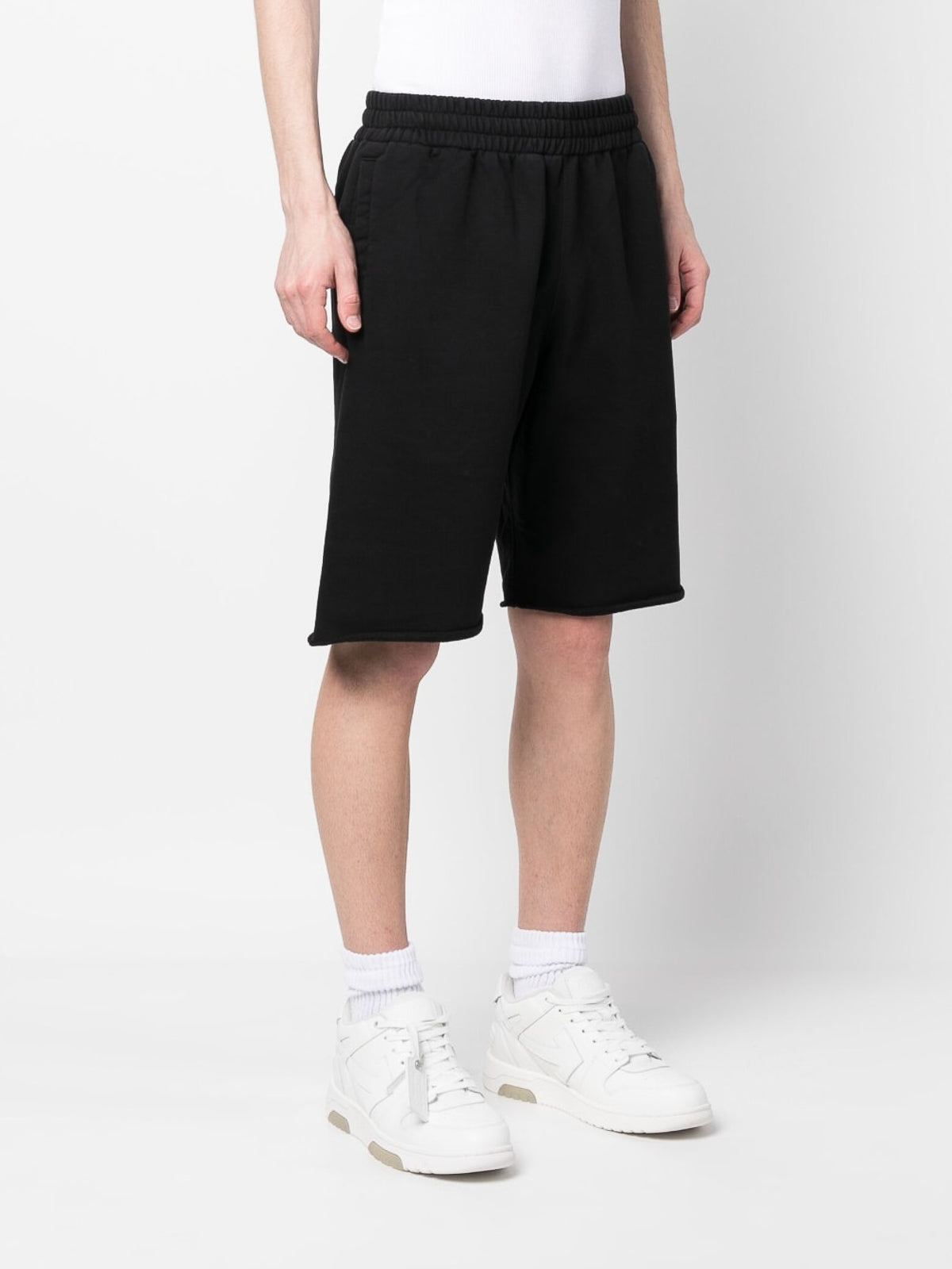 Off-White Scrubber Diag Shorts Schwarz