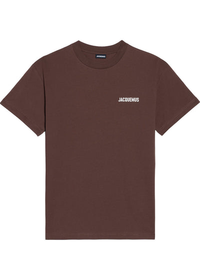 Jacquemus – T-Shirt mit Le-Logo-Print in Braun