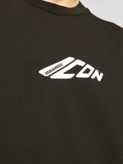 Dsquared2 – Schwarzes Sweatshirt mit Icon-Logo der New Generation