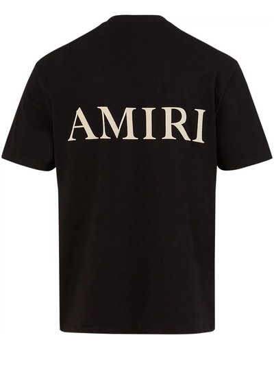 Amiri – Schwarzes T-Shirt mit Puff-Logo